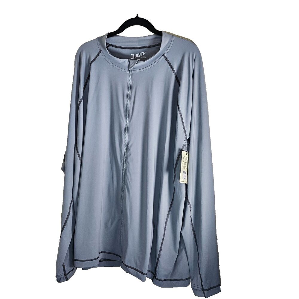 Duluth Trading Co. Mens full zip rashguard UPF 50 protection 3XL Slim Fit NWT